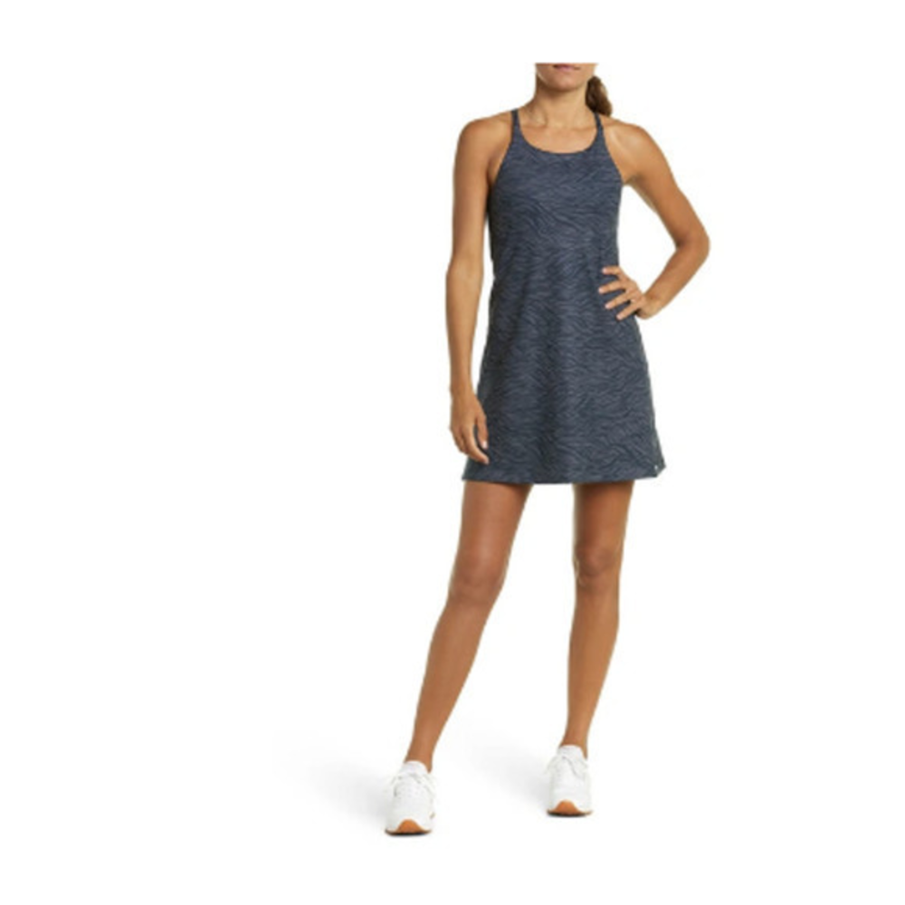 ZELLA Studio Lite Dress In Navy India Ink‎ Swell Print